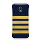 Navy and Gold Pilot Stripes Samsung Galaxy J3 2017 Case
