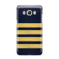 Navy and Gold Pilot Stripes Samsung Galaxy J5 2016 Case
