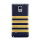 Navy and Gold Pilot Stripes Samsung Galaxy Note 4 Case
