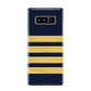 Navy and Gold Pilot Stripes Samsung Galaxy Note 8 Case