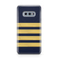 Navy and Gold Pilot Stripes Samsung Galaxy S10E Case