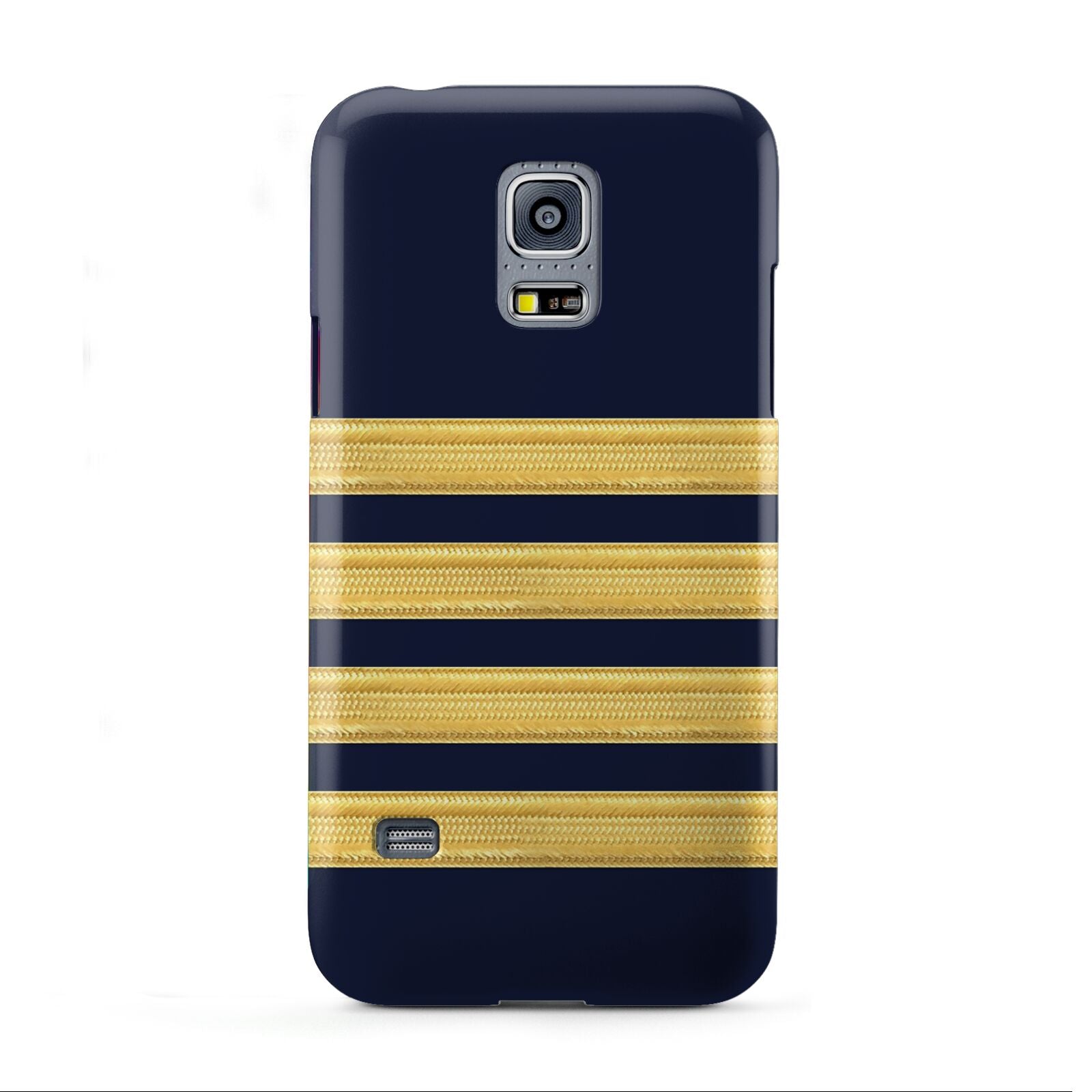 Navy and Gold Pilot Stripes Samsung Galaxy S5 Mini Case