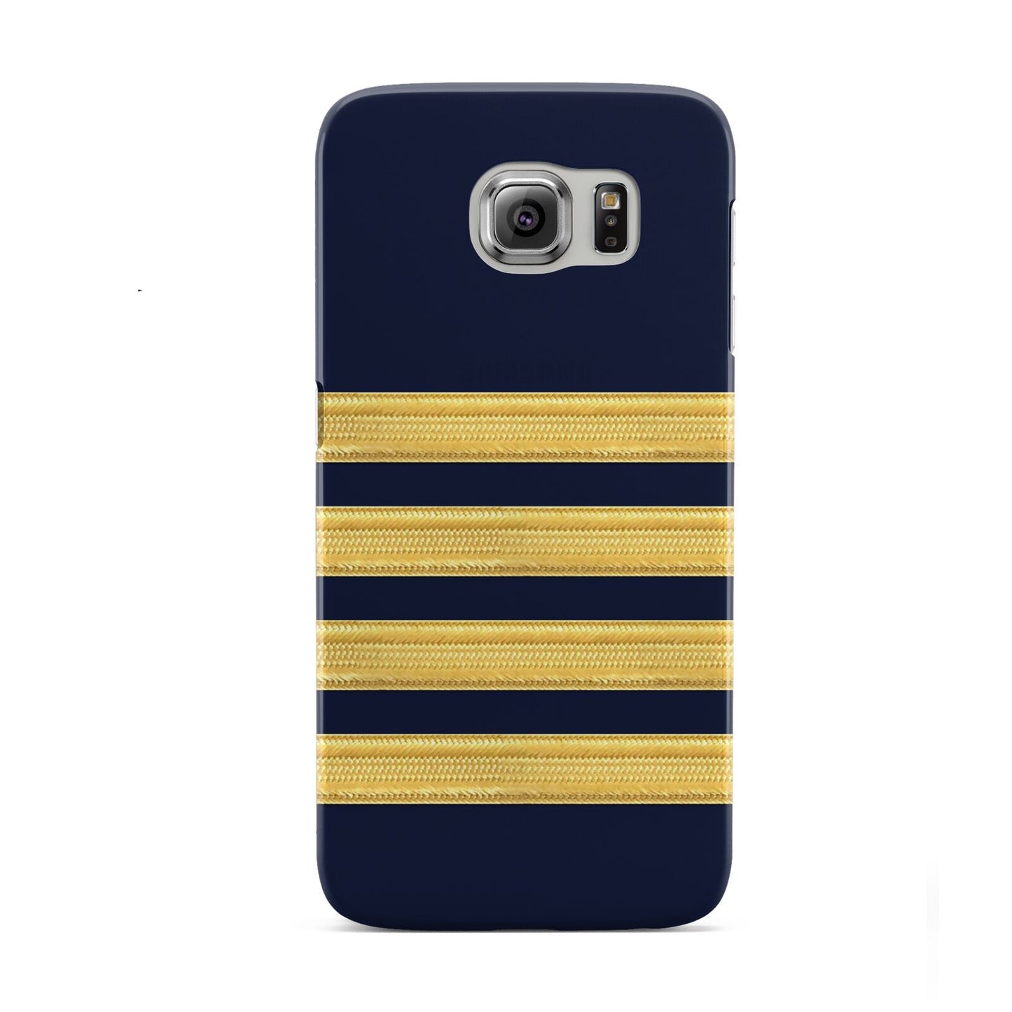 Navy and Gold Pilot Stripes Samsung Galaxy S6 Case