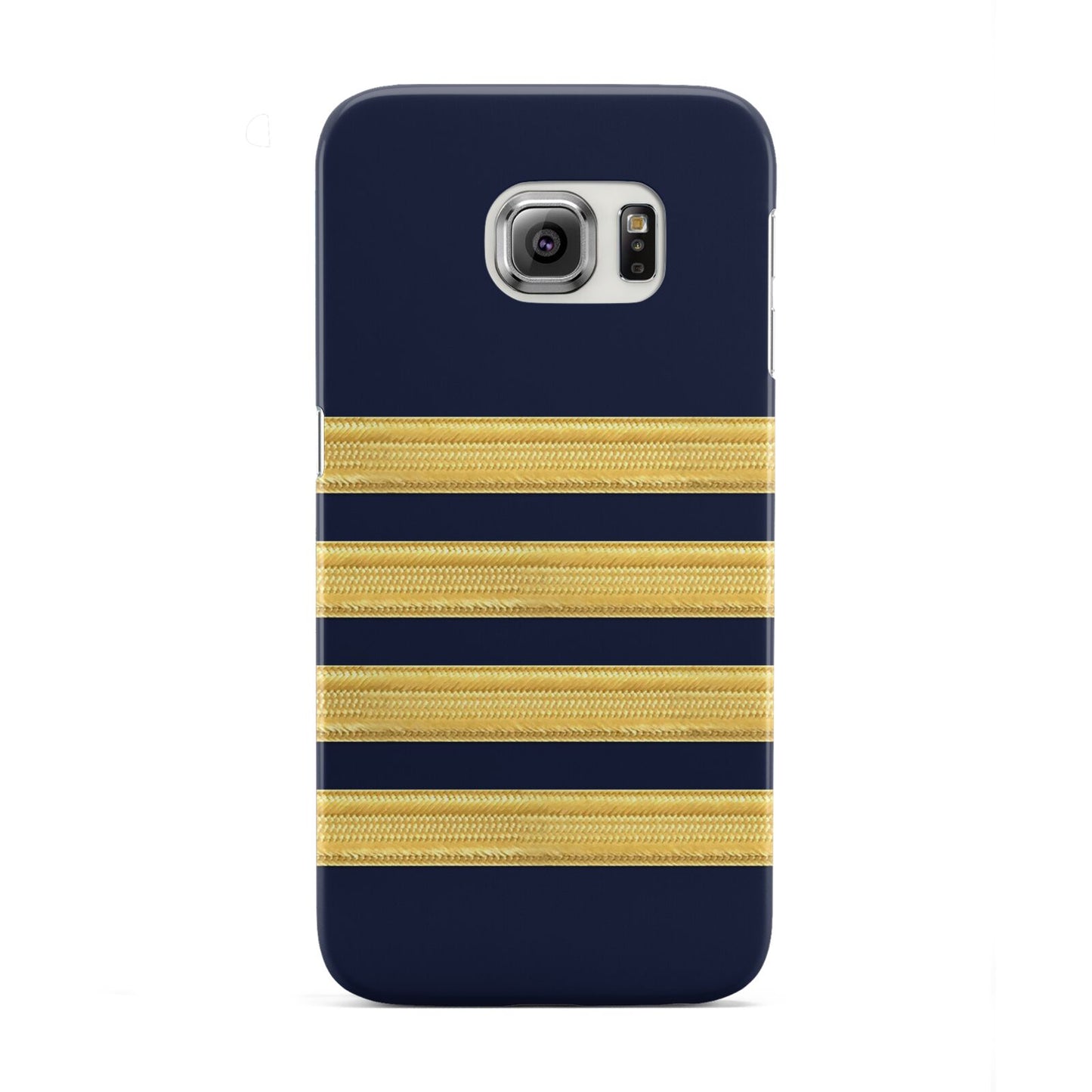 Navy and Gold Pilot Stripes Samsung Galaxy S6 Edge Case