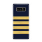 Navy and Gold Pilot Stripes Samsung Galaxy S8 Case