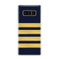 Navy and Gold Pilot Stripes Samsung Galaxy S8 Case