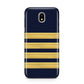 Navy and Gold Pilot Stripes Samsung J5 2017 Case