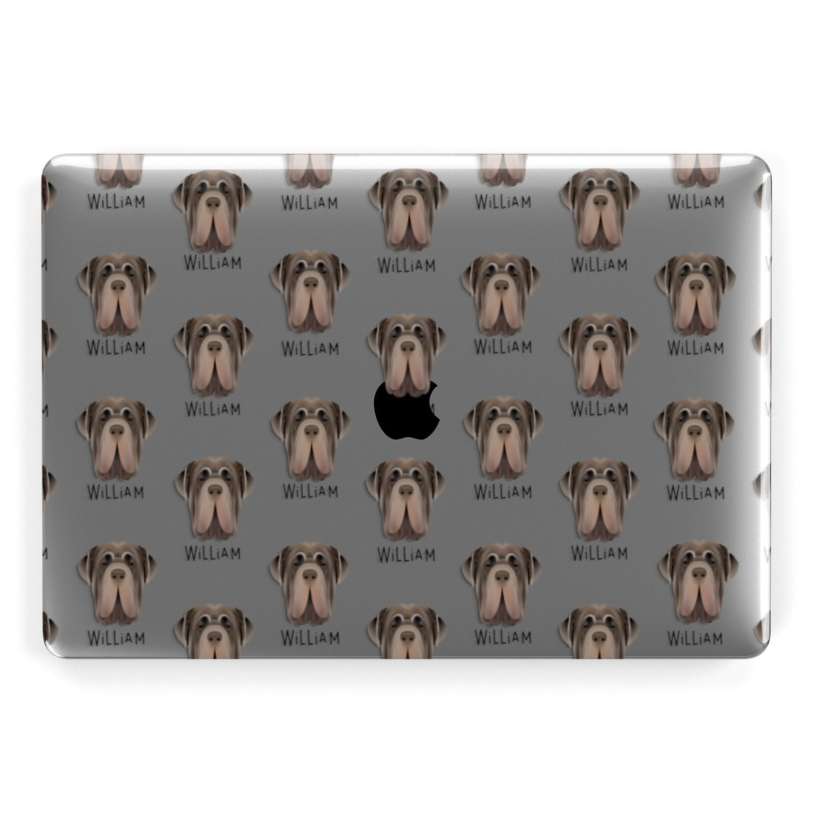 Neapolitan Mastiff Icon with Name Apple MacBook Case