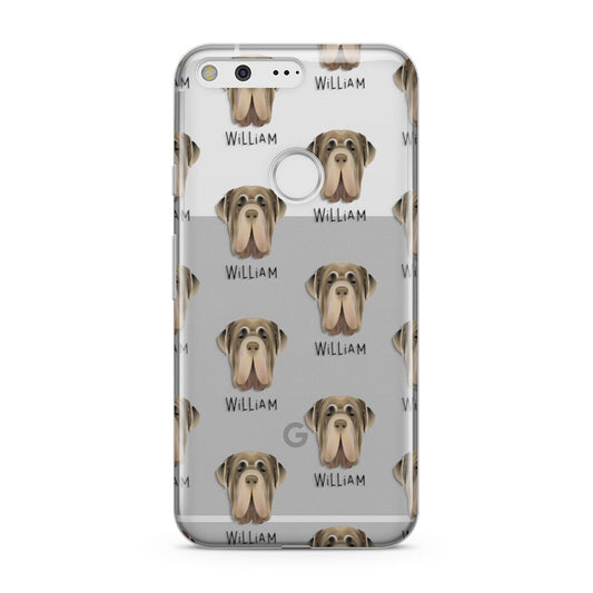 Neapolitan Mastiff Icon with Name Google Pixel Case