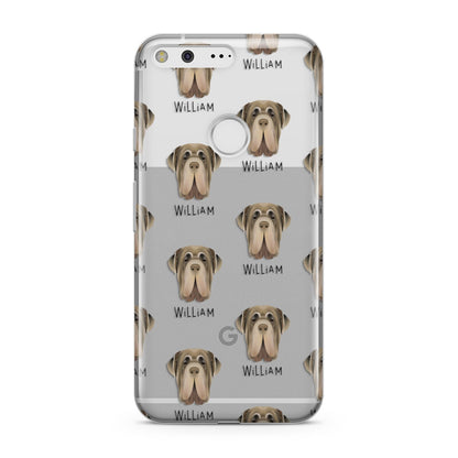 Neapolitan Mastiff Icon with Name Google Pixel Case