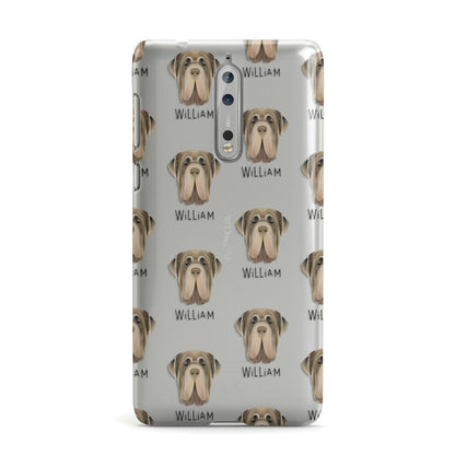 Neapolitan Mastiff Icon with Name Nokia Case