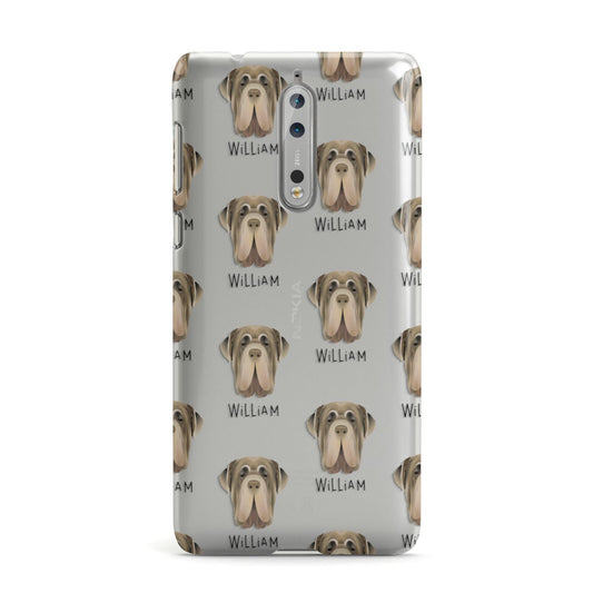 Neapolitan Mastiff Icon with Name Nokia Case