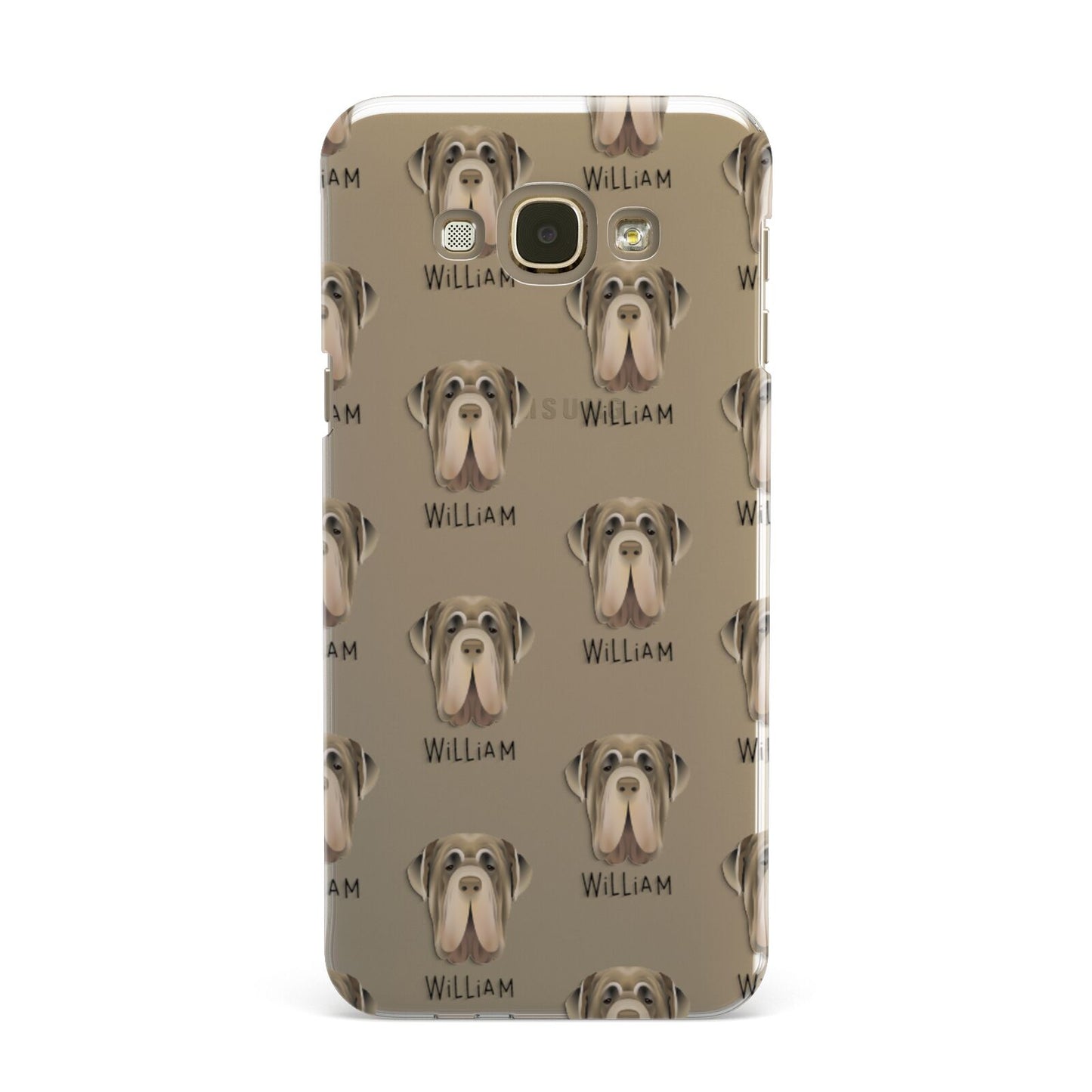 Neapolitan Mastiff Icon with Name Samsung Galaxy A8 Case