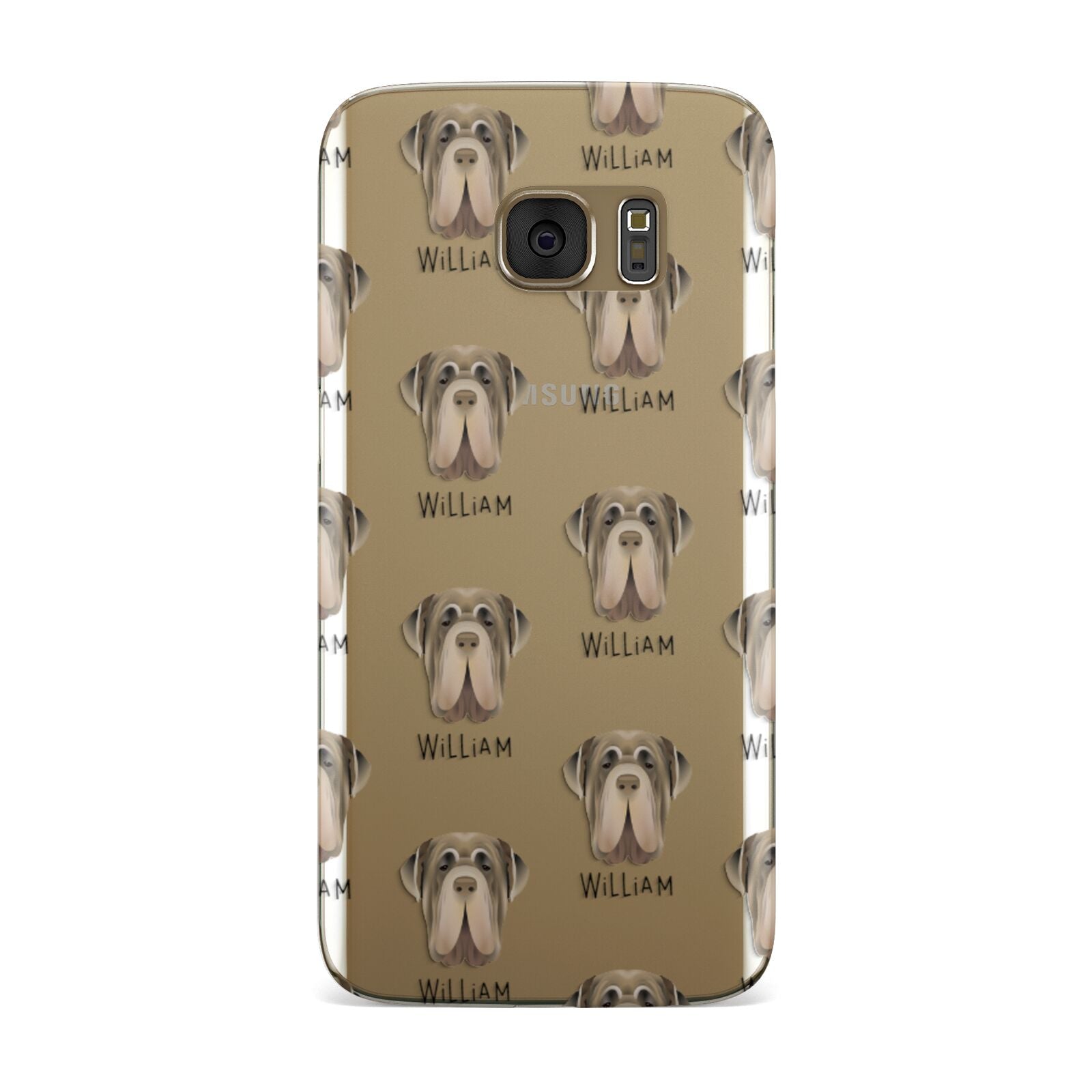 Neapolitan Mastiff Icon with Name Samsung Galaxy Case