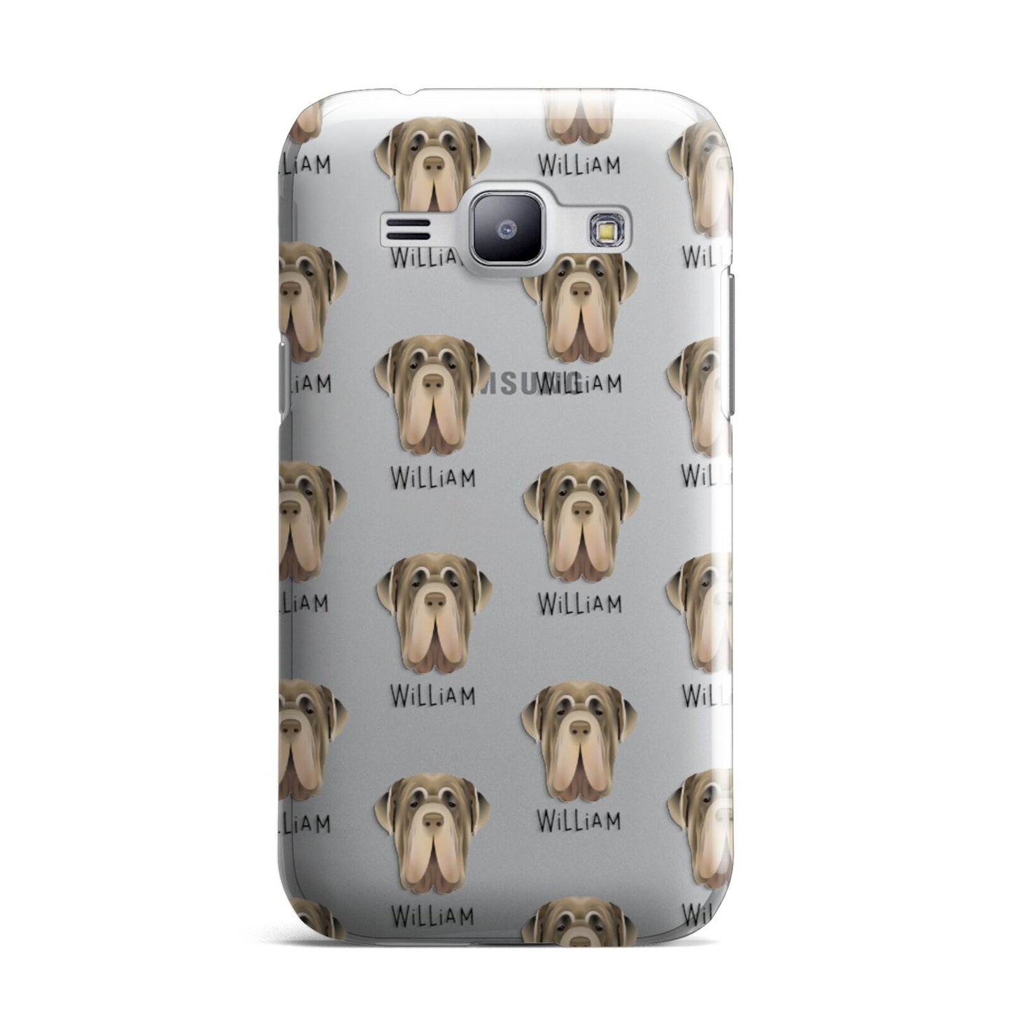 Neapolitan Mastiff Icon with Name Samsung Galaxy J1 2015 Case