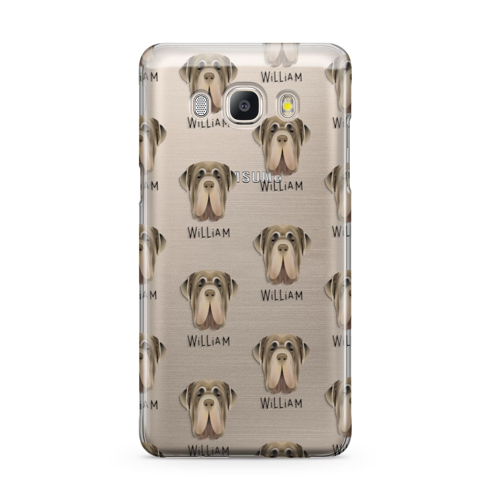 Neapolitan Mastiff Icon with Name Samsung Galaxy J5 2016 Case
