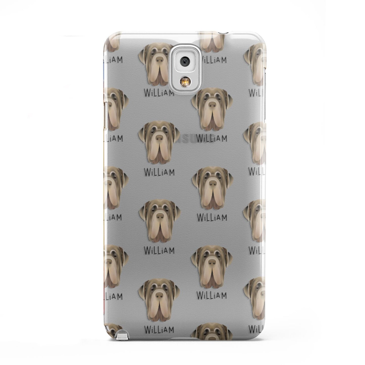 Neapolitan Mastiff Icon with Name Samsung Galaxy Note 3 Case