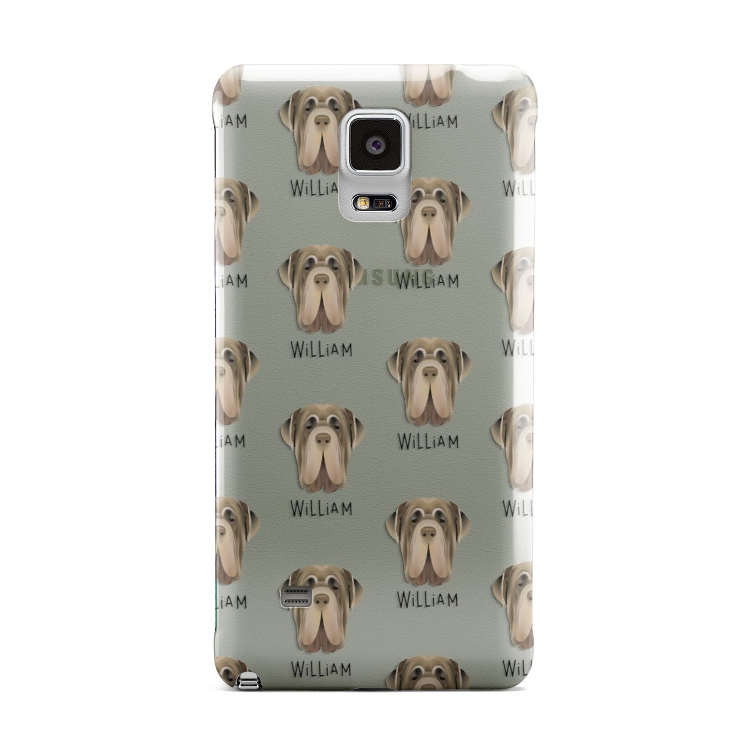Neapolitan Mastiff Icon with Name Samsung Galaxy Note 4 Case