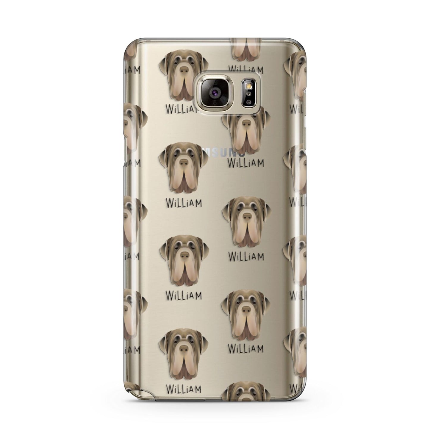 Neapolitan Mastiff Icon with Name Samsung Galaxy Note 5 Case