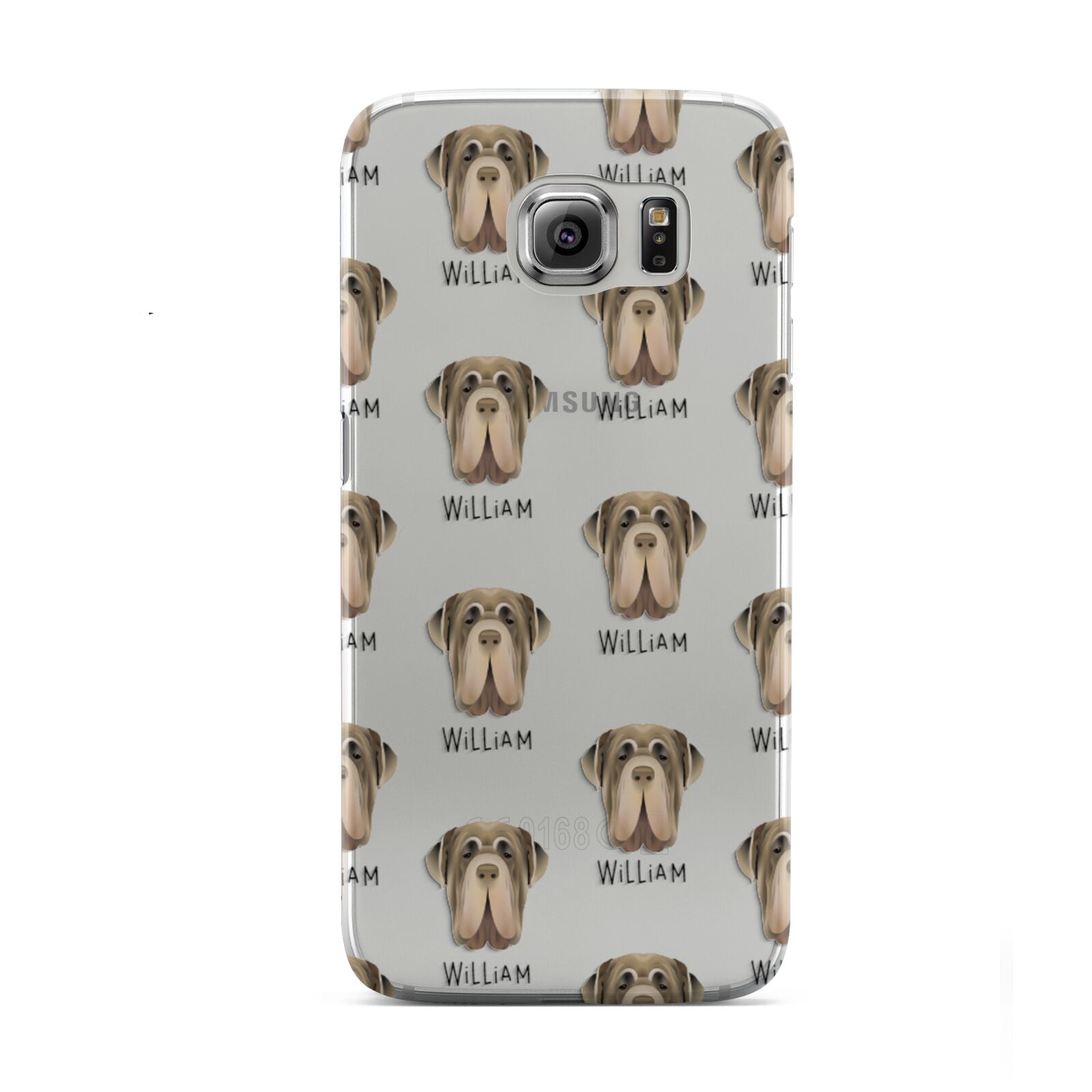 Neapolitan Mastiff Icon with Name Samsung Galaxy S6 Case