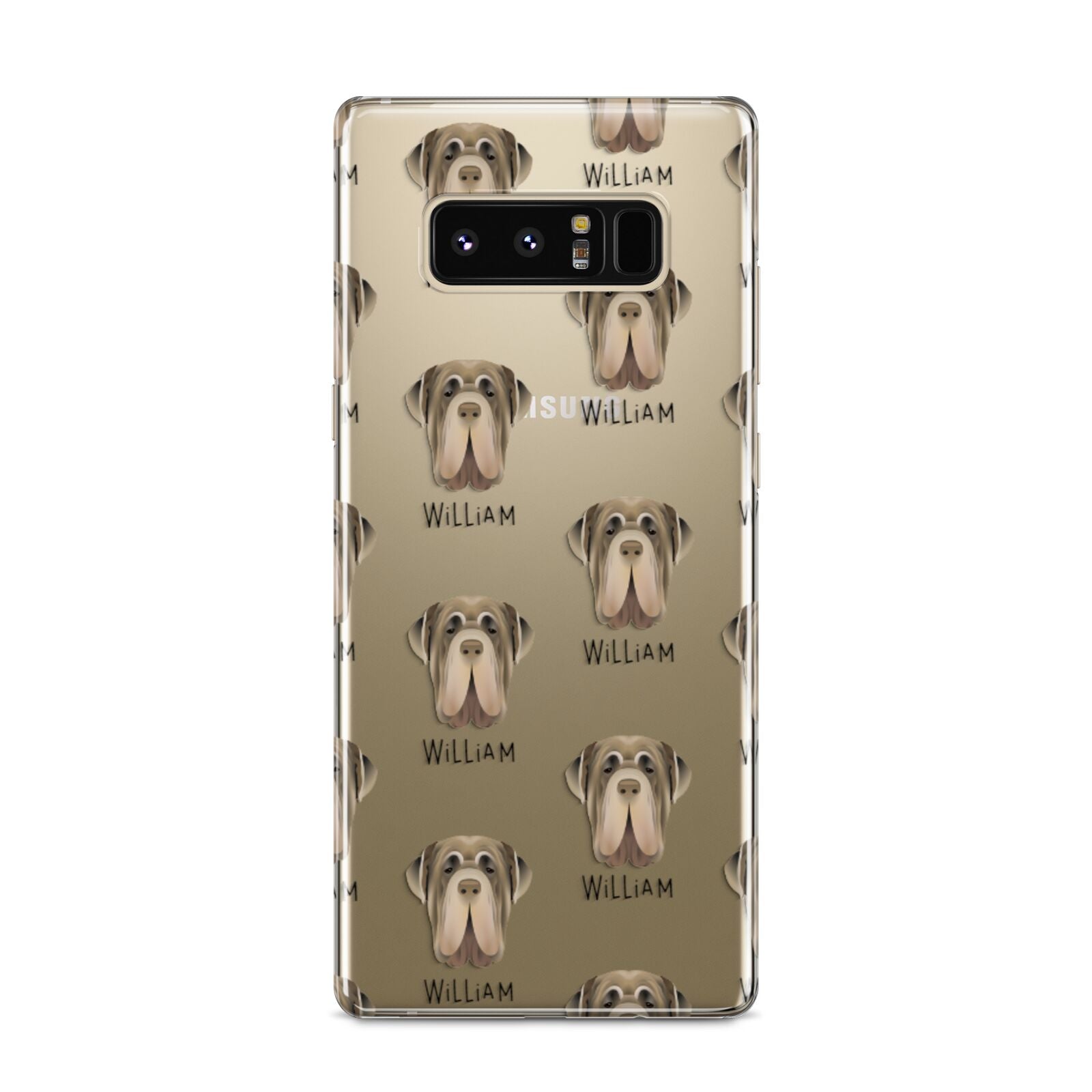 Neapolitan Mastiff Icon with Name Samsung Galaxy S8 Case