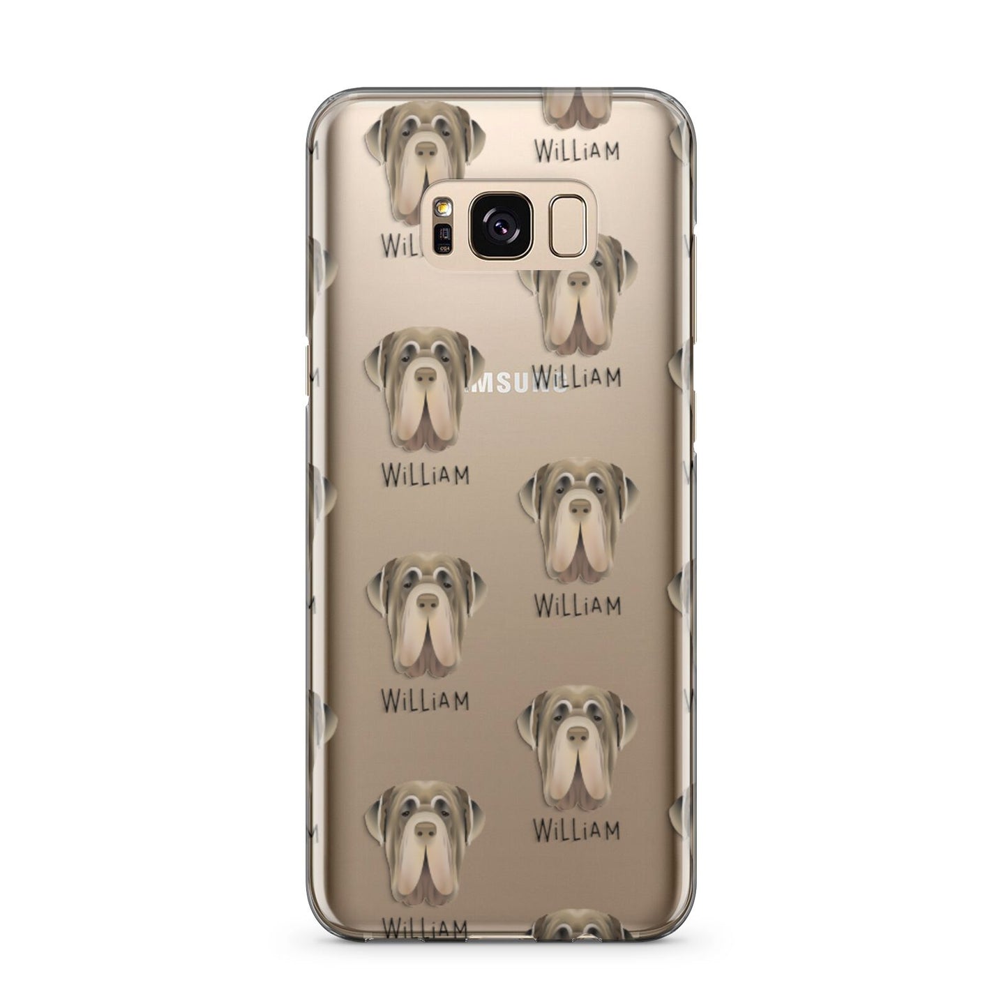 Neapolitan Mastiff Icon with Name Samsung Galaxy S8 Plus Case