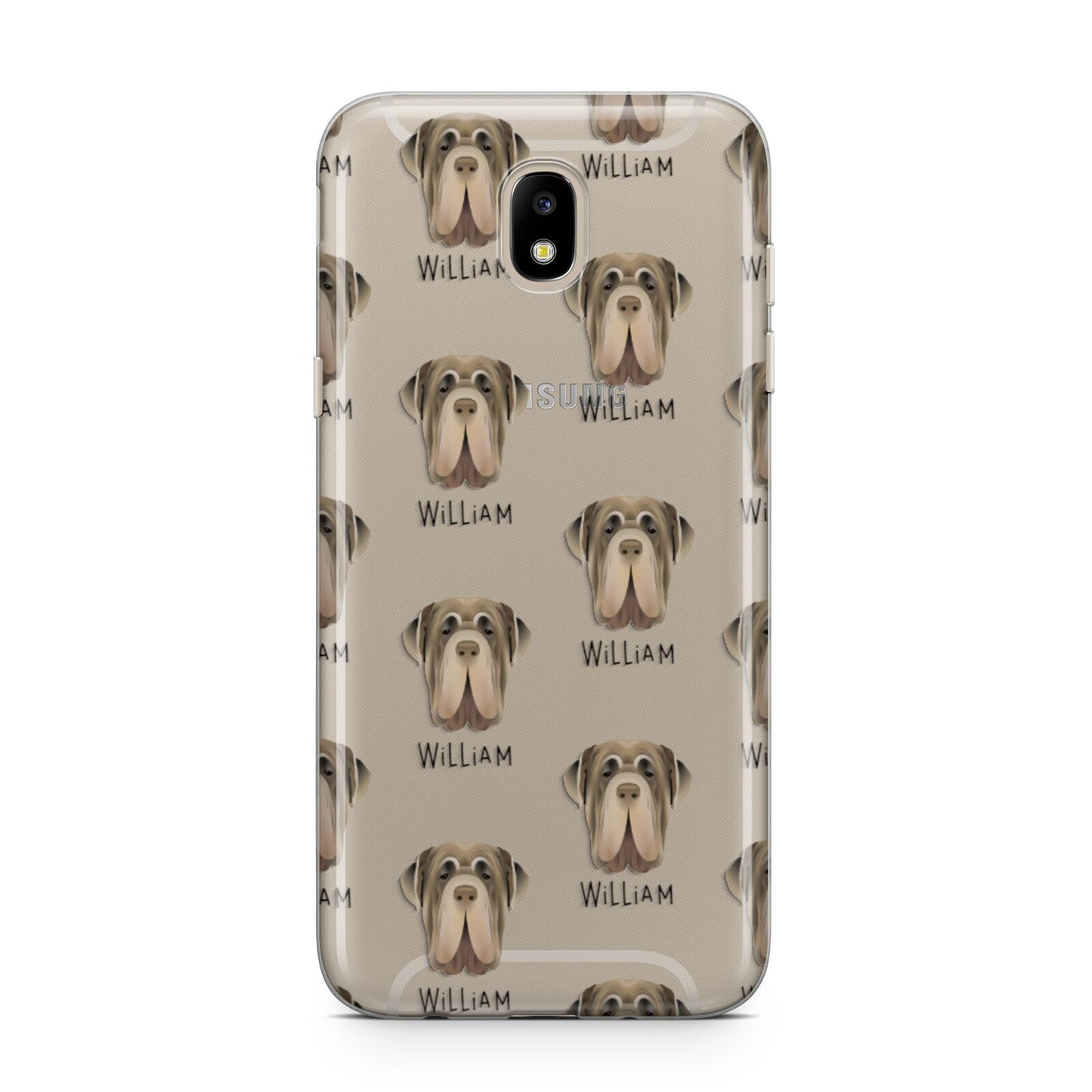 Neapolitan Mastiff Icon with Name Samsung J5 2017 Case