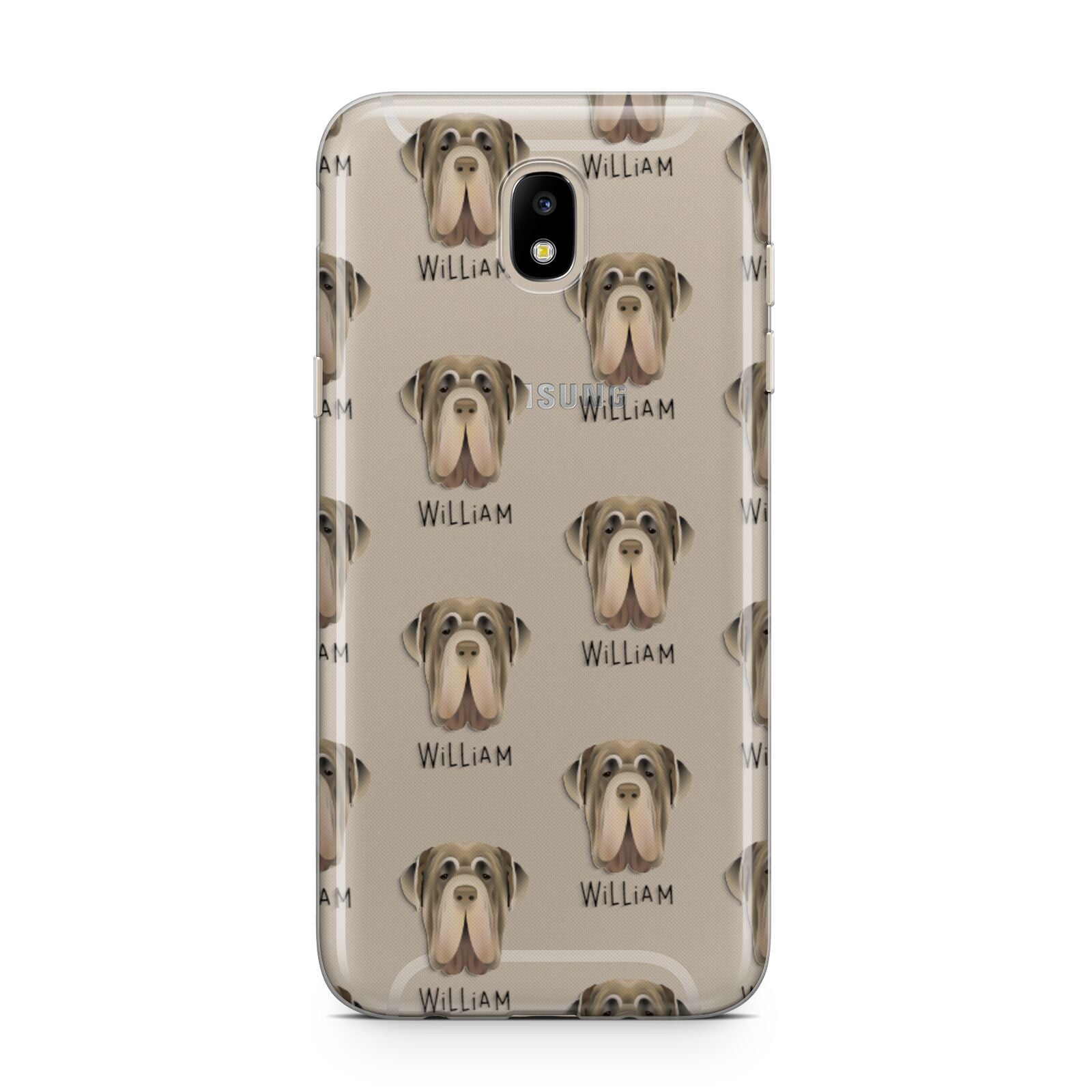 Neapolitan Mastiff Icon with Name Samsung J5 2017 Case