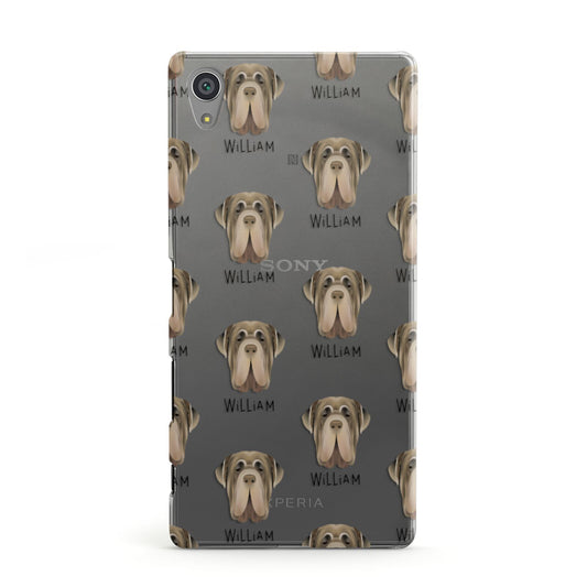 Neapolitan Mastiff Icon with Name Sony Xperia Case