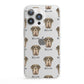 Neapolitan Mastiff Icon with Name iPhone 13 Pro Clear Bumper Case