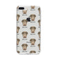Neapolitan Mastiff Icon with Name iPhone 8 Plus Bumper Case on Silver iPhone