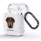 Neapolitan Mastiff Personalised AirPods Glitter Case Side Image