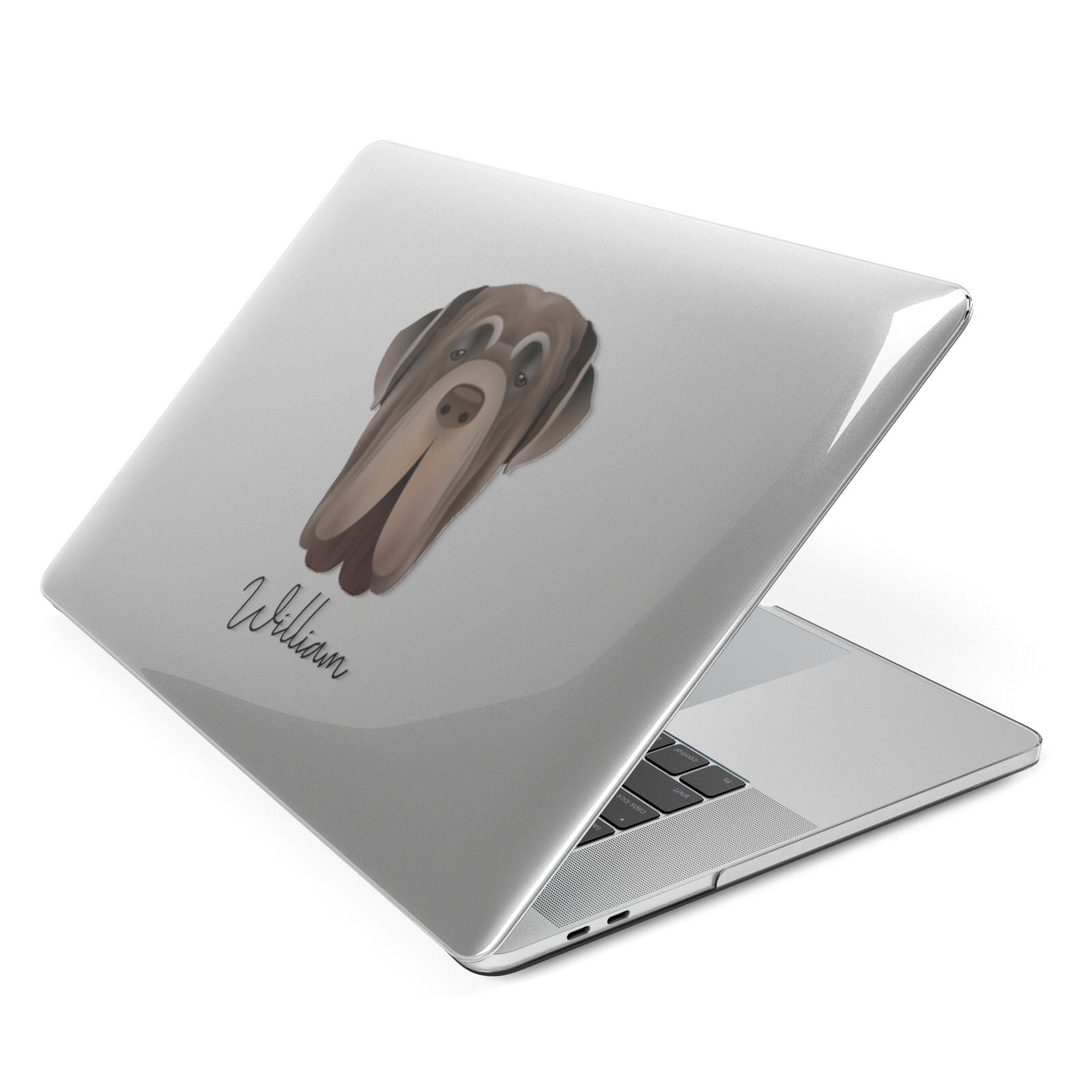Neapolitan Mastiff Personalised Apple MacBook Case Side View