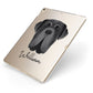 Neapolitan Mastiff Personalised Apple iPad Case on Gold iPad Side View