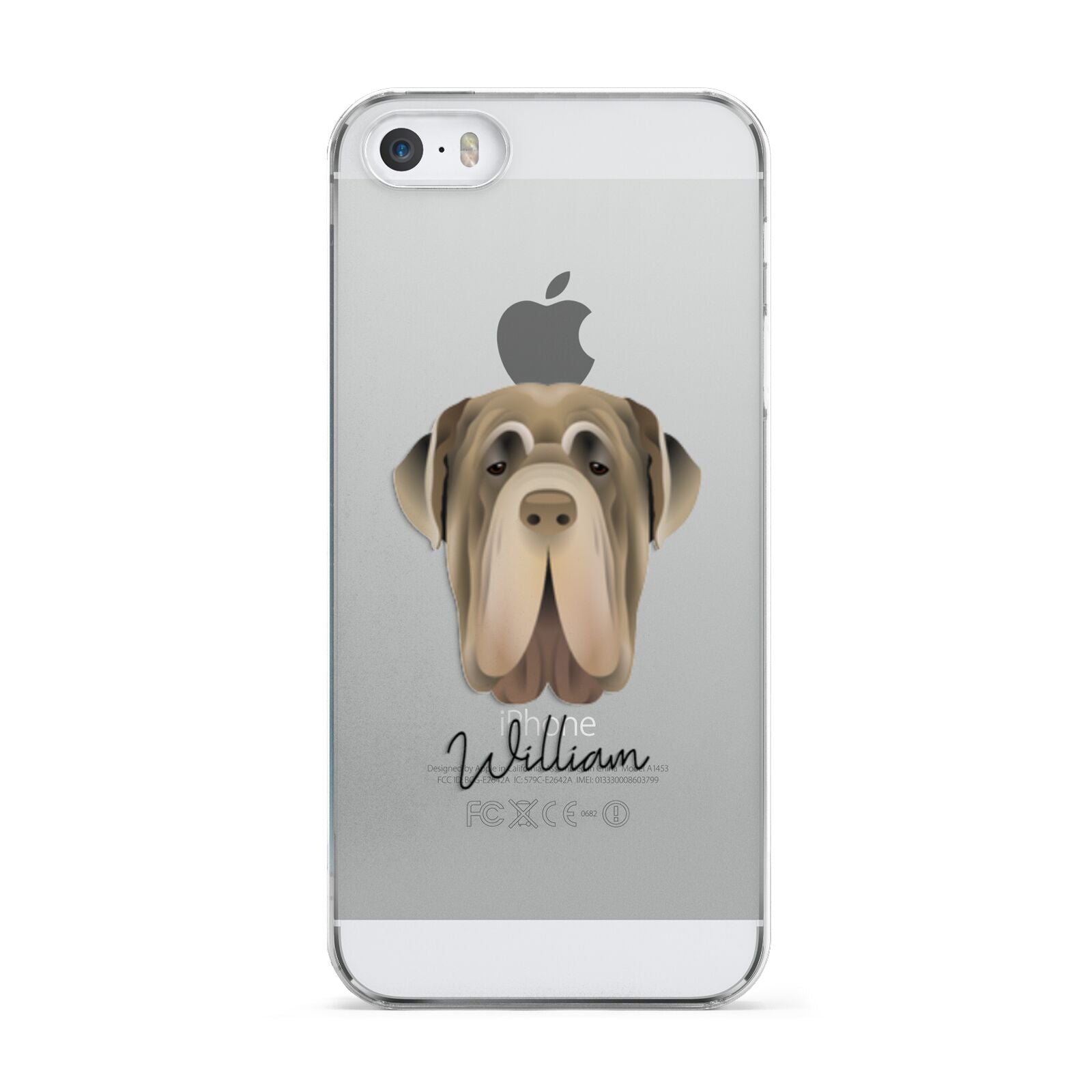 Neapolitan Mastiff Personalised Apple iPhone 5 Case