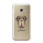 Neapolitan Mastiff Personalised Samsung Galaxy A3 2017 Case on gold phone