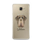 Neapolitan Mastiff Personalised Samsung Galaxy A7 2016 Case on gold phone