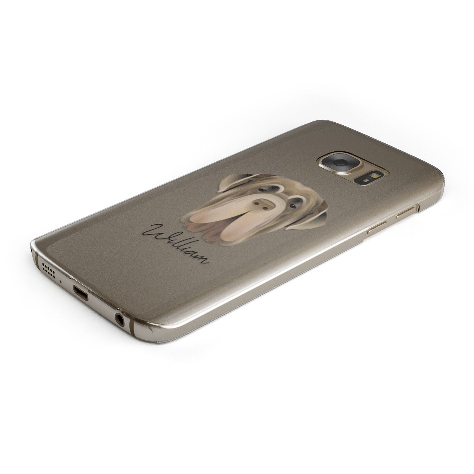 Neapolitan Mastiff Personalised Samsung Galaxy Case Bottom Cutout