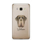 Neapolitan Mastiff Personalised Samsung Galaxy J7 2016 Case on gold phone