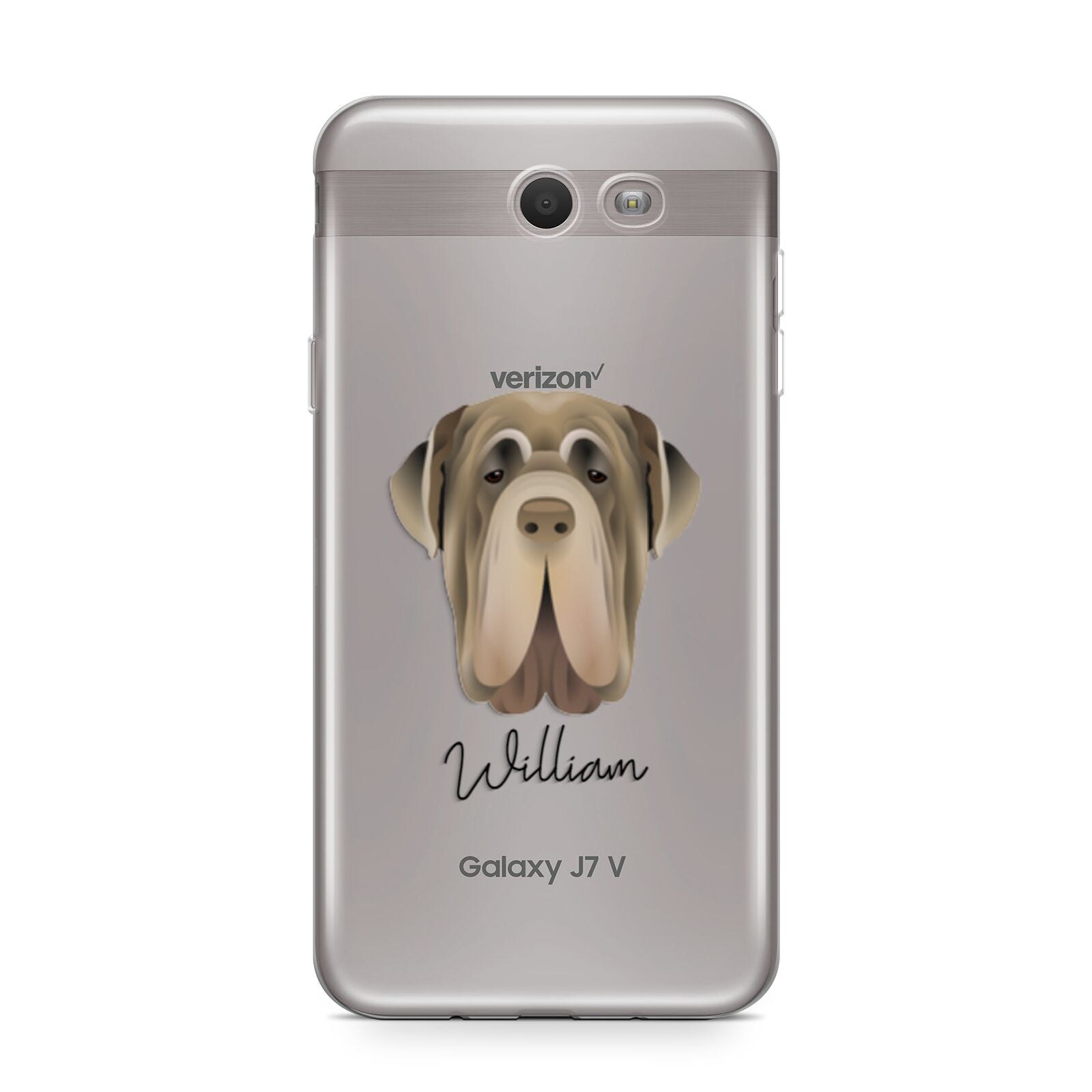 Neapolitan Mastiff Personalised Samsung Galaxy J7 2017 Case