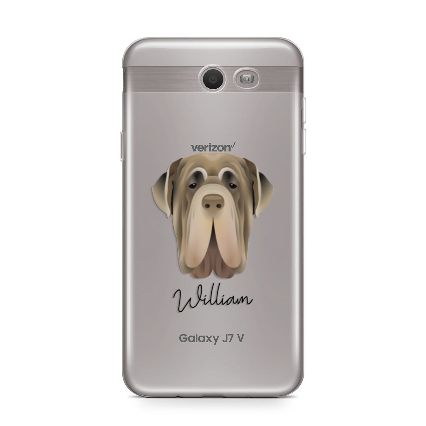 Neapolitan Mastiff Personalised Samsung Galaxy J7 2017 Case
