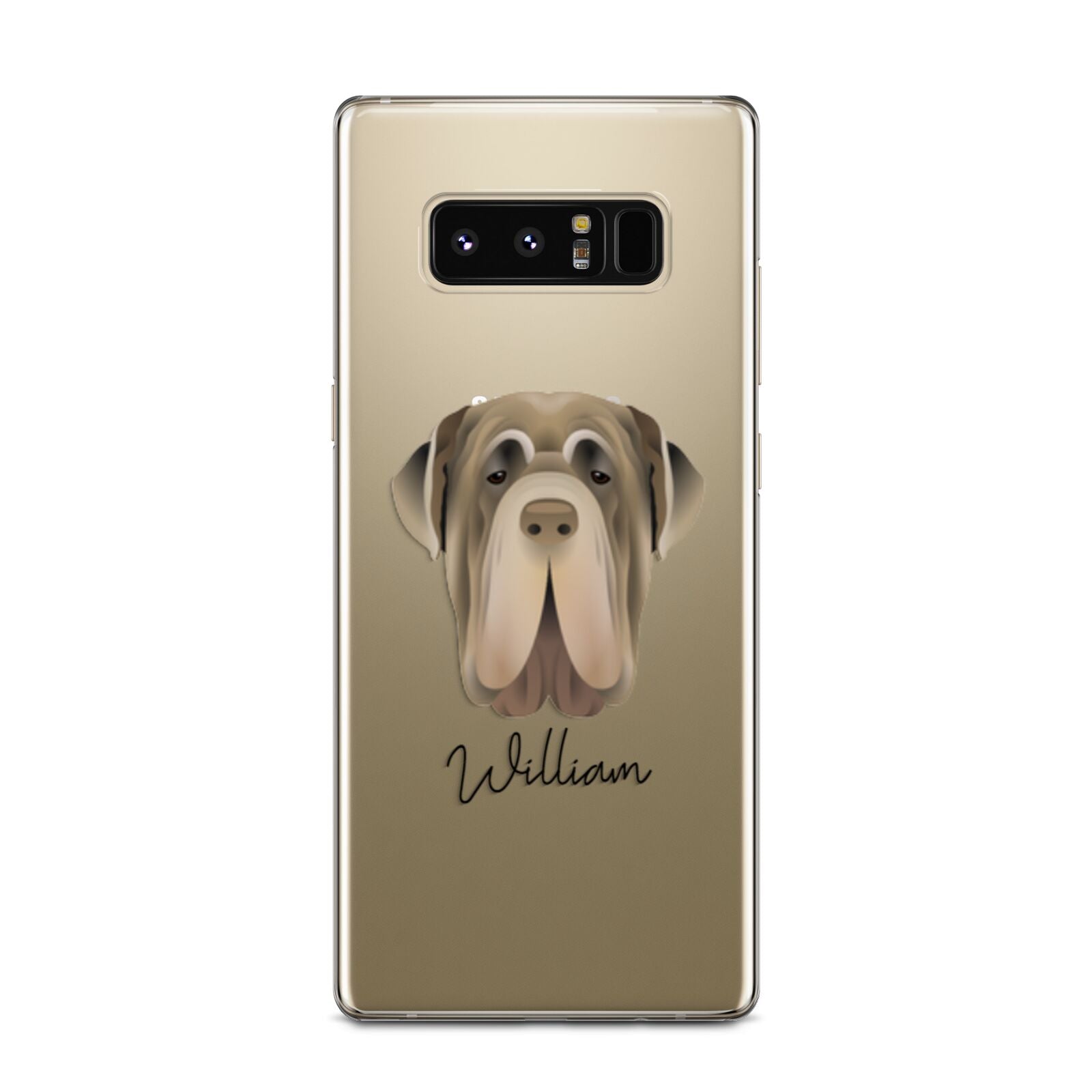 Neapolitan Mastiff Personalised Samsung Galaxy Note 8 Case