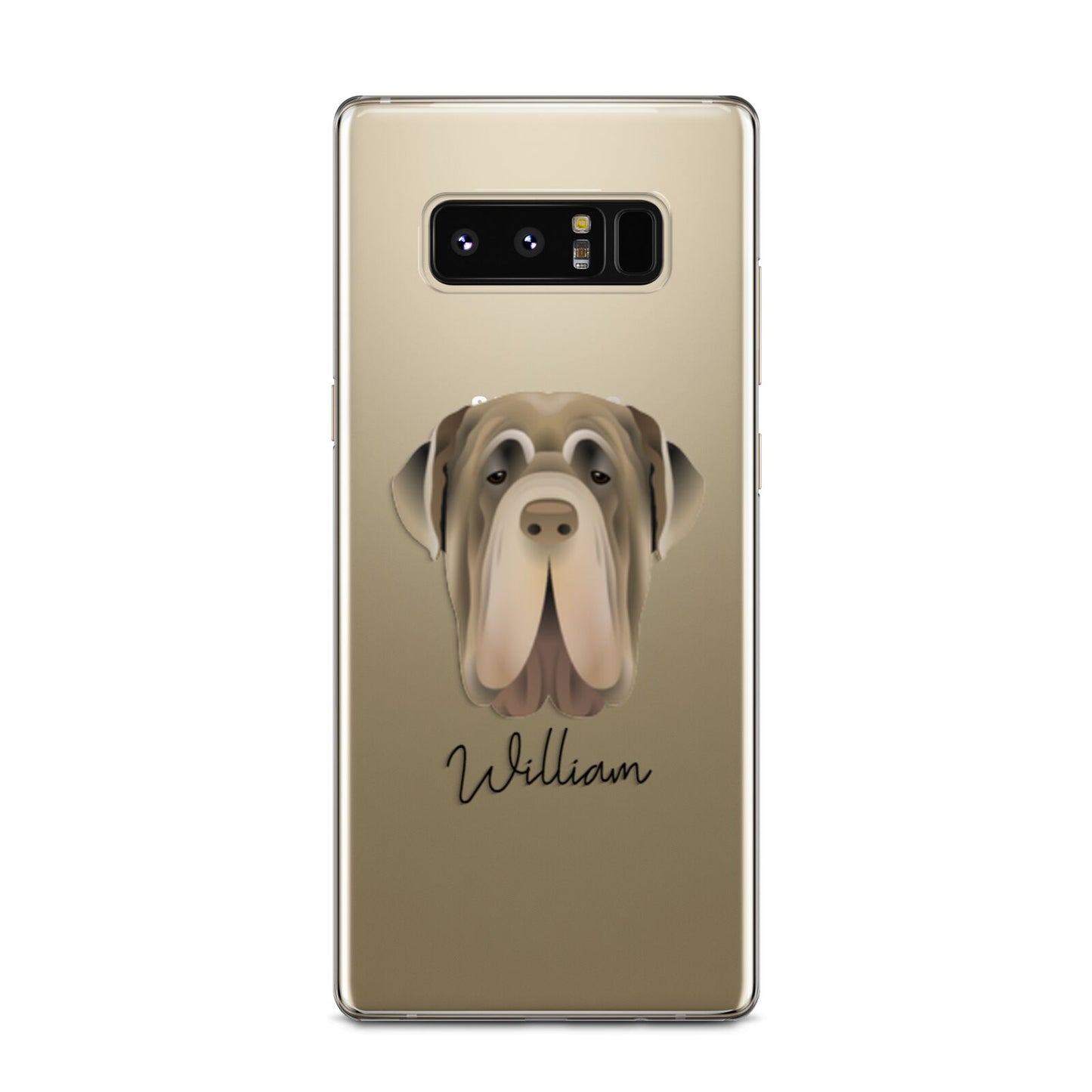 Neapolitan Mastiff Personalised Samsung Galaxy Note 8 Case