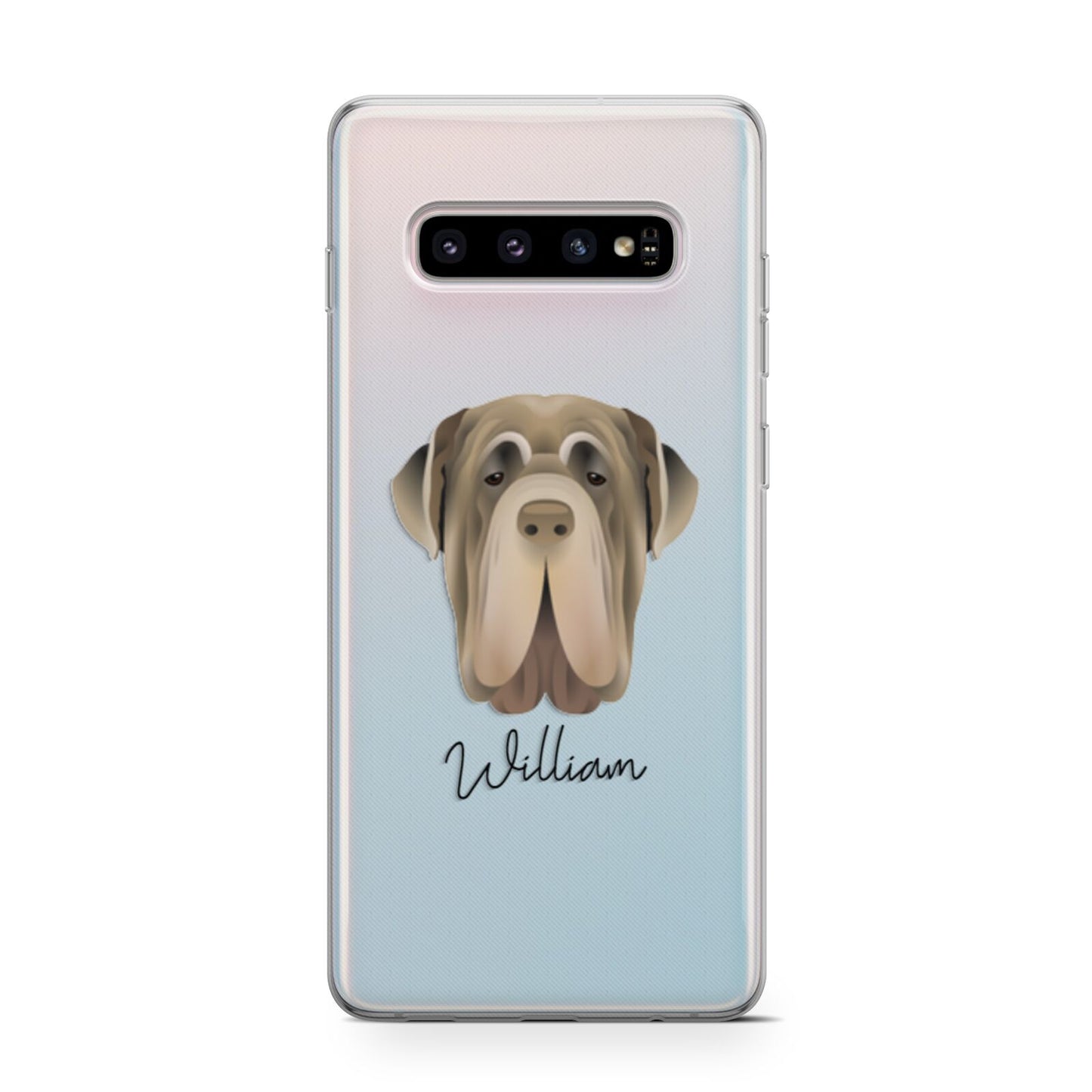 Neapolitan Mastiff Personalised Samsung Galaxy S10 Case