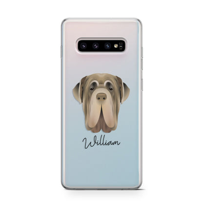 Neapolitan Mastiff Personalised Samsung Galaxy S10 Case