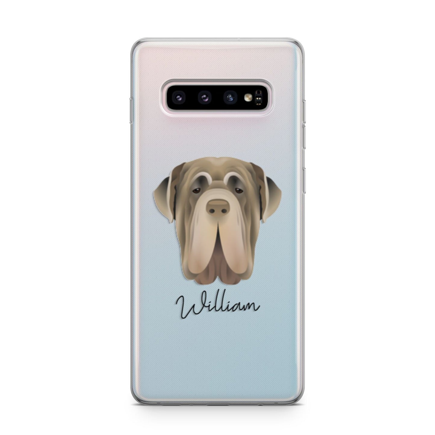 Neapolitan Mastiff Personalised Samsung Galaxy S10 Plus Case