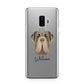 Neapolitan Mastiff Personalised Samsung Galaxy S9 Plus Case on Silver phone