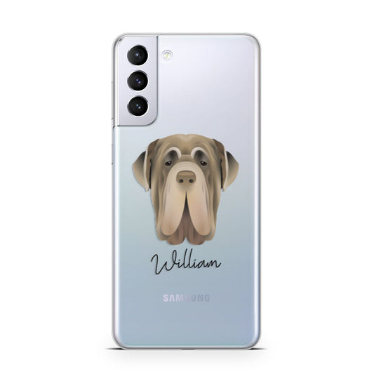 Neapolitan Mastiff Personalised Samsung S21 Plus Phone Case