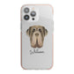Neapolitan Mastiff Personalised iPhone 13 Pro Max TPU Impact Case with Pink Edges