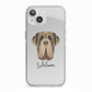 Neapolitan Mastiff Personalised iPhone 13 TPU Impact Case with White Edges